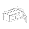 Espresso Shaker 12" High Bridge Cabinets