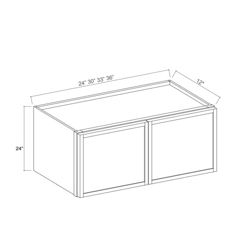 Slim Aston Green Shaker 24" High Bridge Cabinets