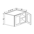 Espresso Shaker 24" High Refrigerator Cabinets