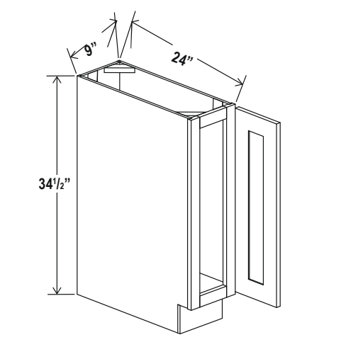 White Shaker Base Tray