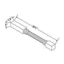 Fluted Decorative Leg