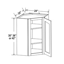 White Shaker Diagonal Corner Wall Cabinets