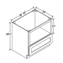 White Shaker Microwave Base