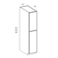 Slim Aston Green Shaker Pantry Cabinets - Single Door