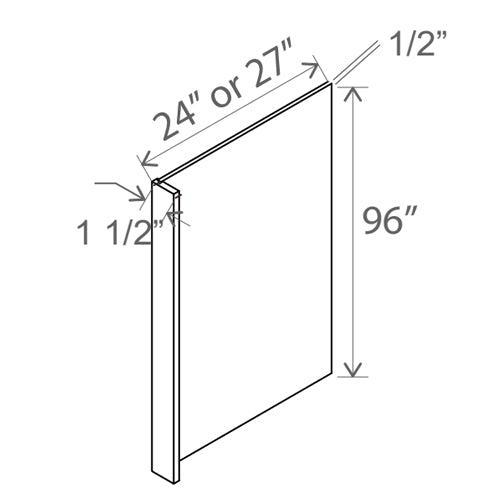 Panels - Refrigerator End Panel Veneer