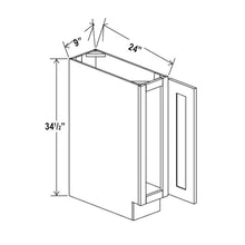 White Shaker Single Door Single Drawer Bases
