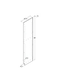 High Gloss White Finished Panel for Pantries and Ovens (Left/Right-Side)