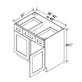 Muebles bajos con cajones para lavabo