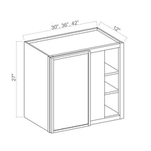 Slim White Oak Wall Blind Cabinets