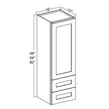 White Shaker Wall Cabinet with Drawers