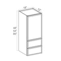 Slim Aston Green Shaker Wall Cabinet with Drawers