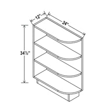 White Shaker Base End Shelf