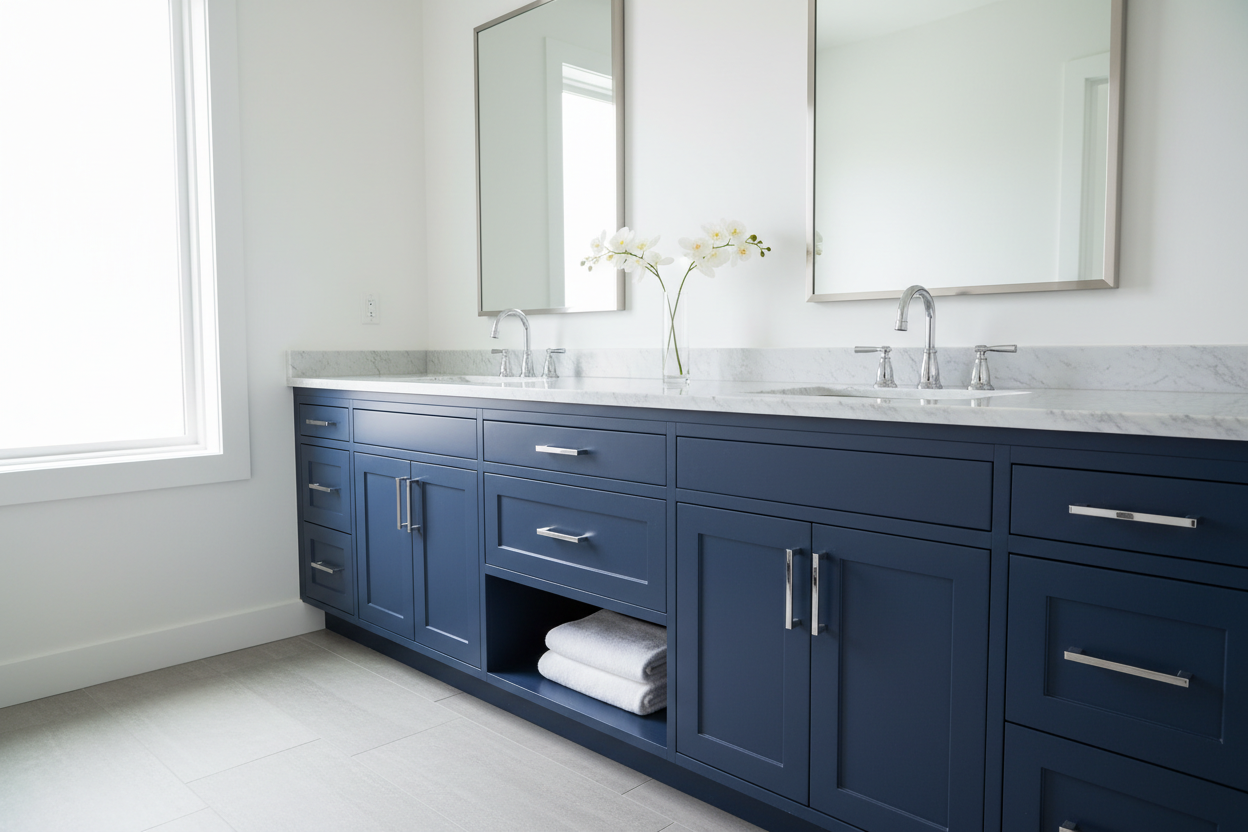 Tocadores de baño Florence azul medianoche