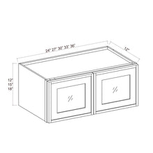 Slim White Oak 15" Tall Double Door Stacker Cabinets with Glass